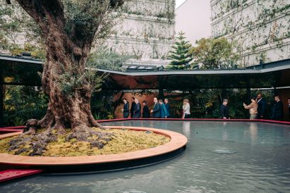 Hidden garden inside French pavilion at Expo 2025 Osaka by Carlo Ratti Associati and Coldefy