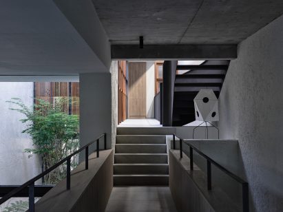 Interior view of Singapore home by Freight Architects