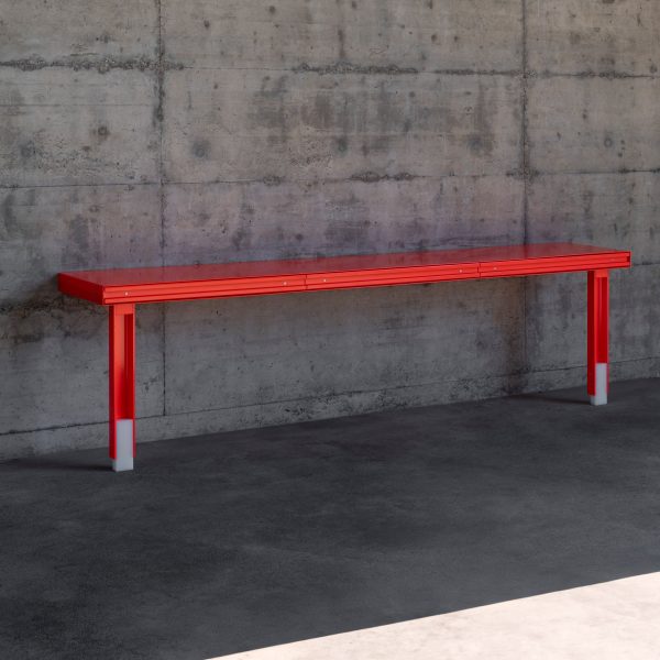 Bent Aluminium table by Philippe Malouin