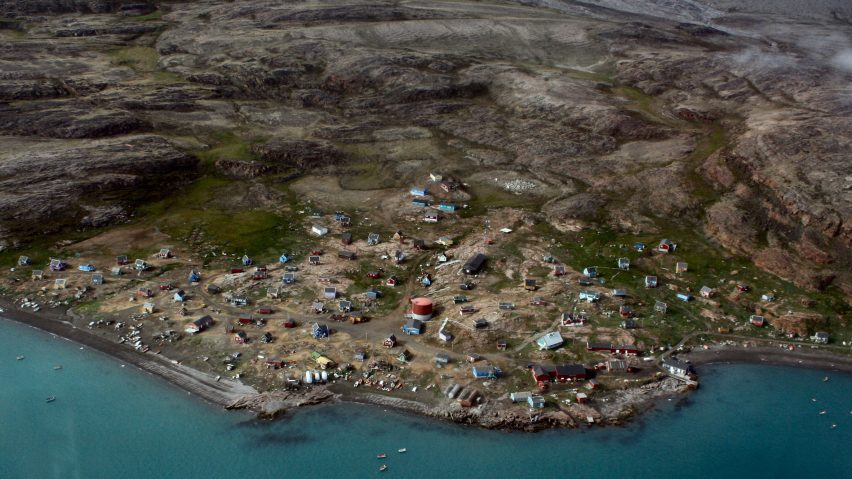 Aerial shot of Greenland