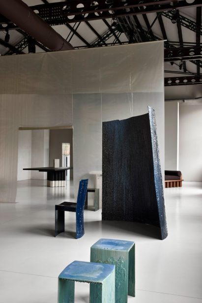 Furniture in a factory building