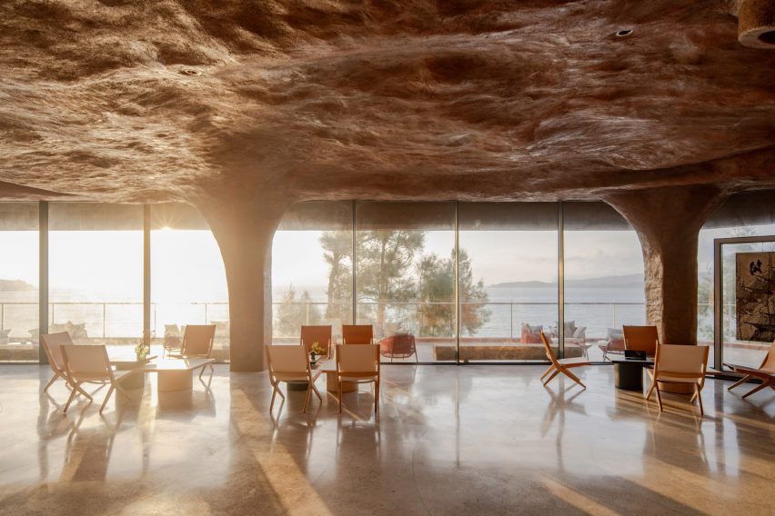 Blue Insight Cave Space in China by 3andwich Design