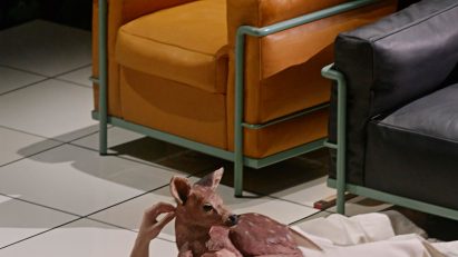 Scene from Staging Modernity play by Formafantasma and Cassina at Milan design week 2025