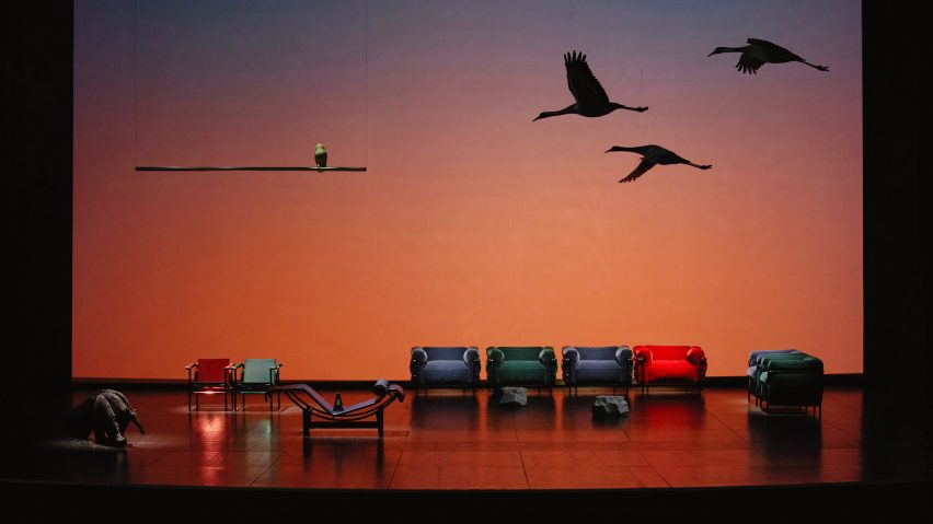 Scene from Staging Modernity play by Formafantasma and Cassina at Milan design week 2025