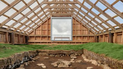 Viking shelter at DesignMarch 2025 in Iceland