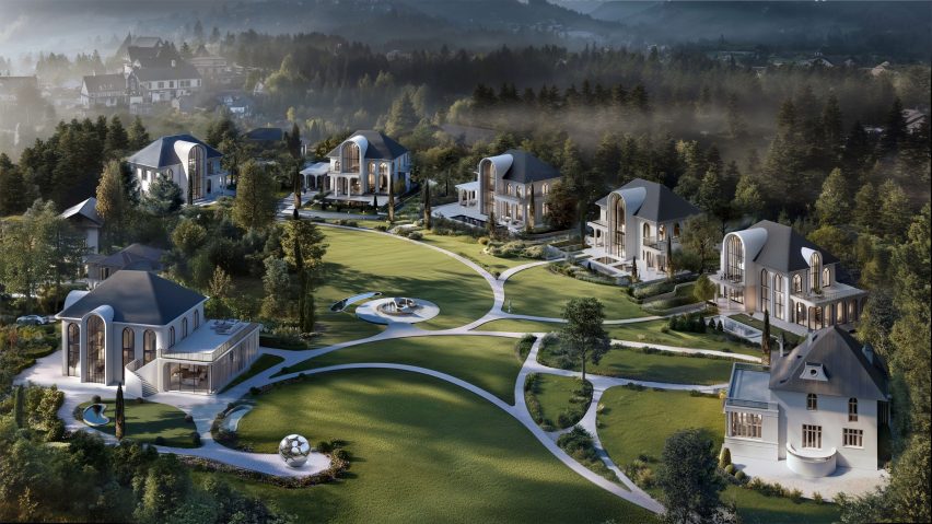 Lake Bled Estate designed by Studio Tim Fu using AI