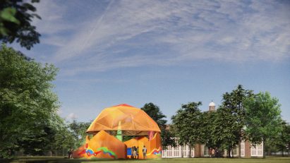 Play Pavilion made from Lego at the Serpentine