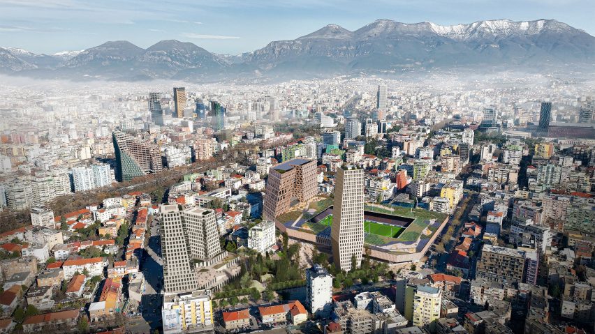 Selman Stërmasi Stadium in Tirana by OMA