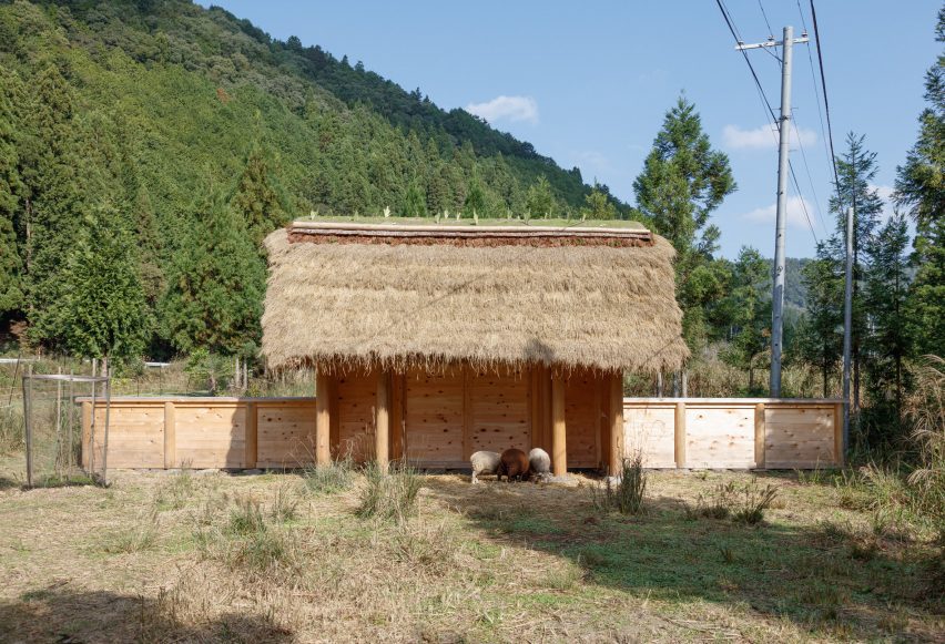 Hitsujigoya sheep pen in Japan by 2m26