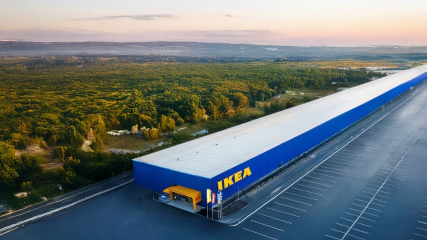 Rendering of IKEA's proposed linear store