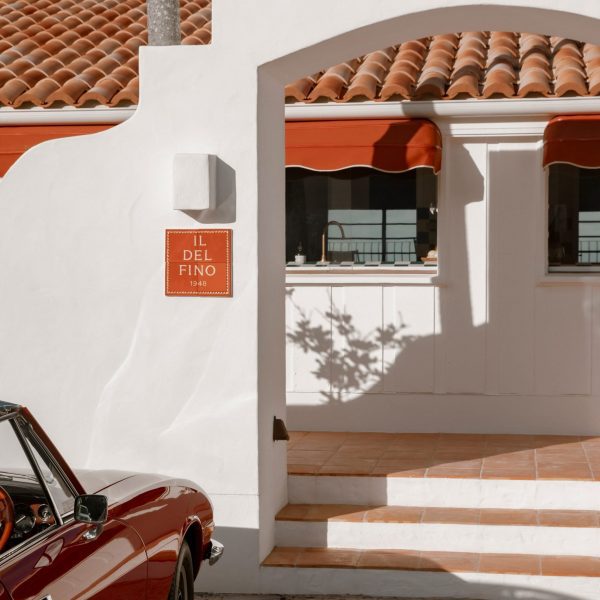Steps up to terracotta tiled roof