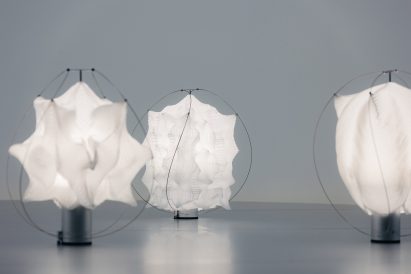 O series lamps by Issey Miyake