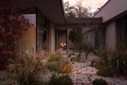Courtyard of Italian house