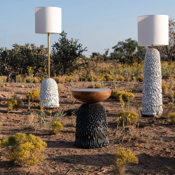 Lamps situated outside