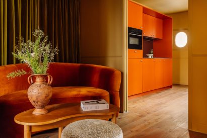lounge and kitchen space