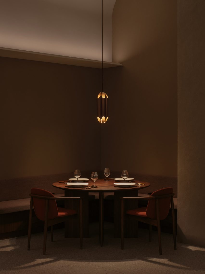 Bamboo-like lamp by Keiji Ashizawa