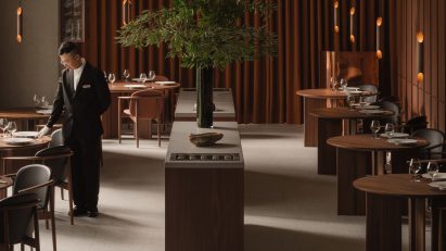 Waiter at Logy restaurant in Taipei
