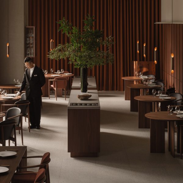Waiter at Logy restaurant in Taipei