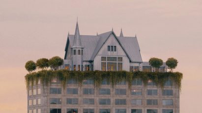 Philippe Starck surreal hotel on top of nine storey monolith