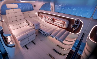Reclining seats in luxury van