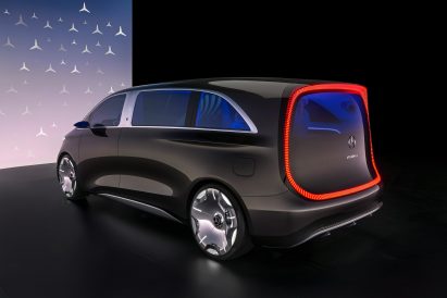 Exterior of Vision V concept van by Mercedes-Benz