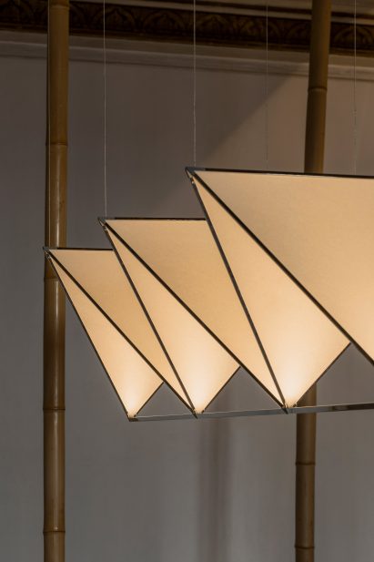 Paper-lights in triangle shapes