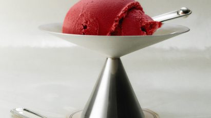 Artisan ice cream coupe by Georg Jensen from Milan design week 2025