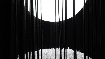 Marc-Antoine Barrois and Antoine Bouillot surround orb with “forest” of ropes in Milan