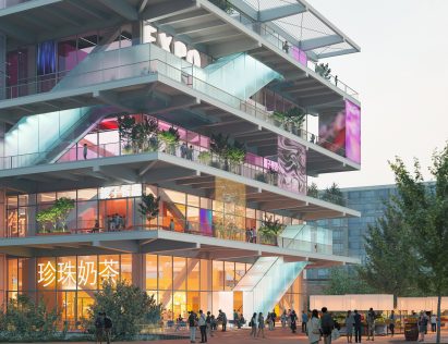 Render of the Market Cube in Taiwan