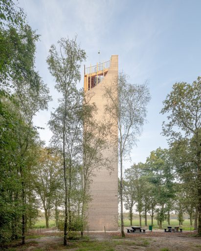 View of viewing tower by NEXT Architects