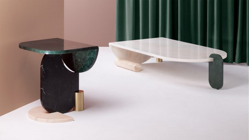 Playing Games side table by Dooq for Aire Collection