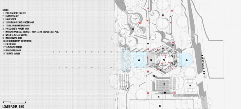 Plan of Sanctuary Tunnel Garden by RAD+ar