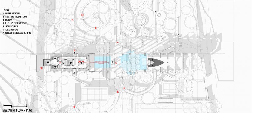 Plan of Sanctuary Tunnel Garden by RAD+ar