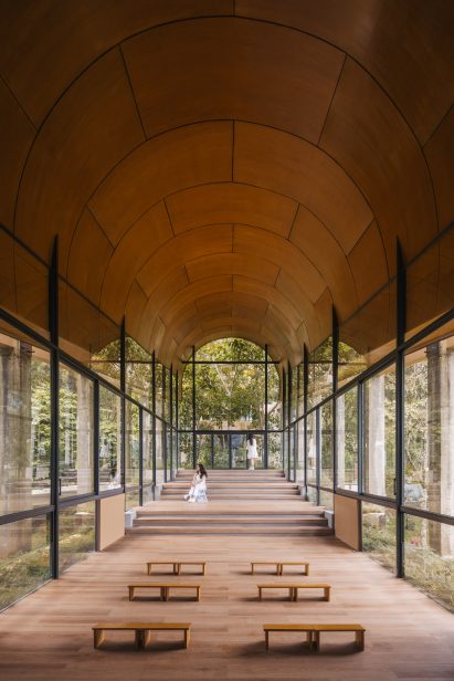 Chapel interior at the Sanctuary Tunnel Garden by RAD+ar