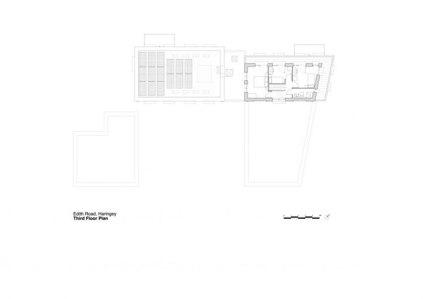 Plan of Edith Road by Satish Jassal Architects