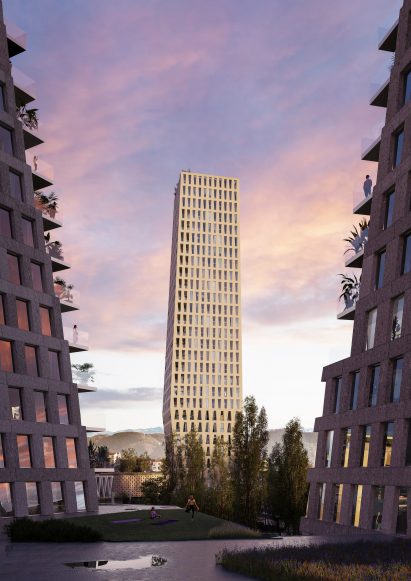 High-rise building in Tirana by OMA