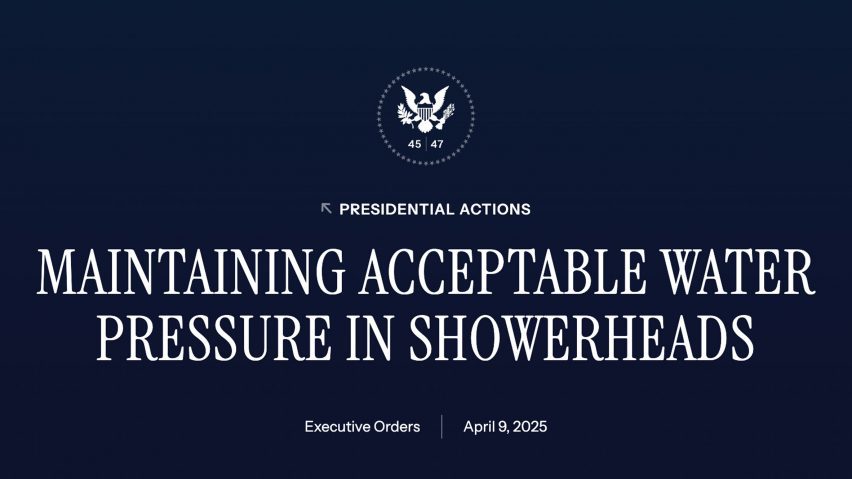 Donald Trump showers executive order