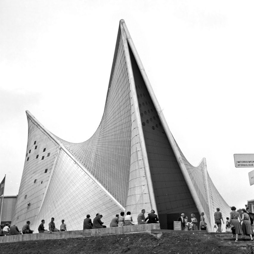 Philips Pavilion, Brussels 1958, by Le Corbusier and Iannis Xenakis