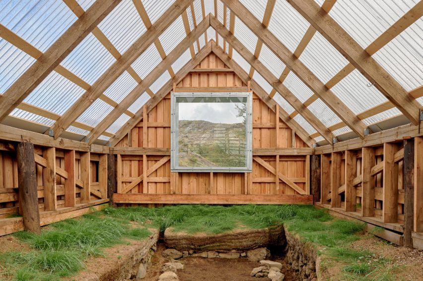 Stöng Viking ruins shelter in Iceland by Sp(r)int Studio