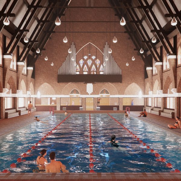 Holy Water swimming pool in a church by MVRDV and Zecc Architecten