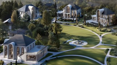 Lake Bled Estate designed by Studio Tim Fu using AI