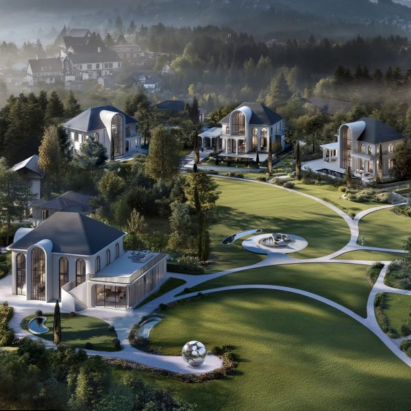 Lake Bled Estate designed by Studio Tim Fu using AI