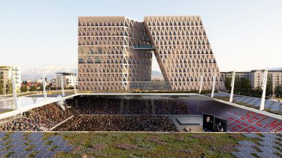 Selman Stërmasi Stadium in Tirana by OMA