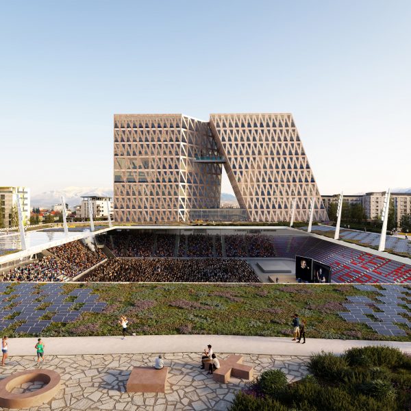 Selman Stërmasi Stadium in Tirana by OMA