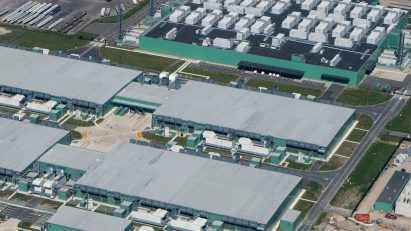 Data centre under construction used to illustrate story about BloombergNEF's New Energy Outlook 2025 report