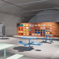 Eating Time section of Prison Times exhibition by Dropcity at Milan design week 2025