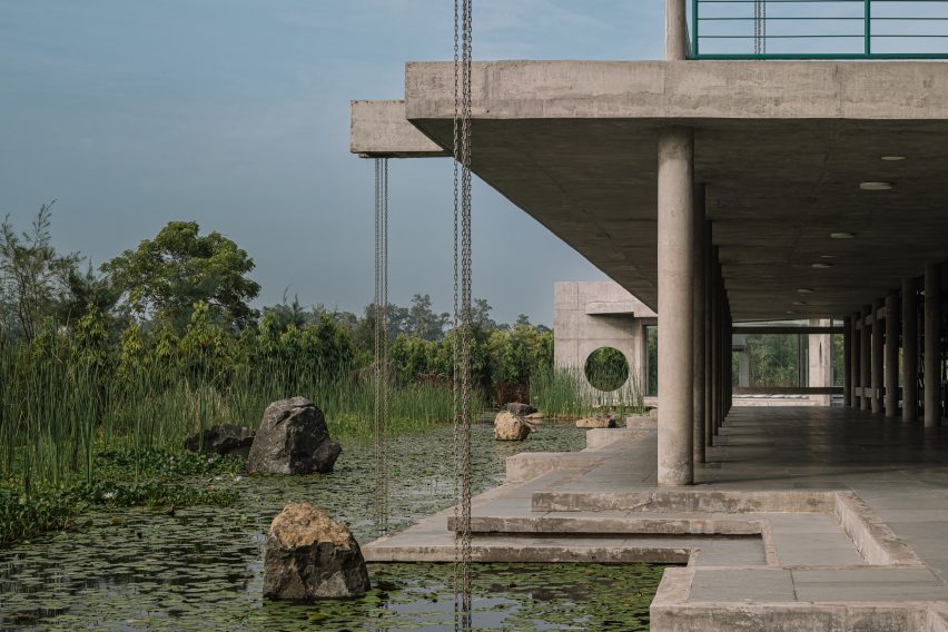 Sri Aurobindo Integral Life Centre in India by Studio Naqshbandi