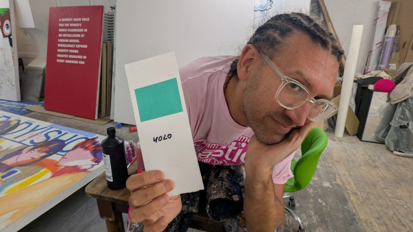 Stuart Semple with Yolo colour