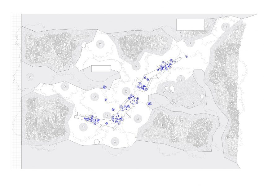 Plan of The Communal Barbecue by H30 Architects