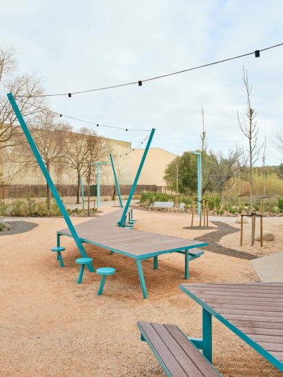 Tables at The Communal Barbecue by H30 Architects